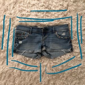 Light Blue Wash Hollister Shorts